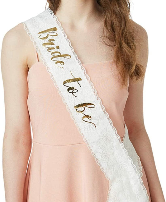 YULIPS Bride to Be Sash - Bachelorette Party Sash Bridal Shower Hen Party Wedding Decorations Party Favors Accessories Apparel & Accessories > Clothing Accessories > Sashes YULIPS   