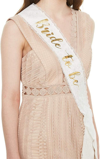 YULIPS Bride to Be Sash - Bachelorette Party Sash Bridal Shower Hen Party Wedding Decorations Party Favors Accessories Apparel & Accessories > Clothing Accessories > Sashes YULIPS   