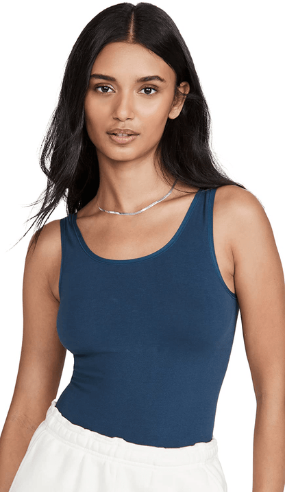 Yummie Women's Ruby Seamless Everyday Shaping Bodysuit Apparel & Accessories > Clothing > Underwear & Socks > Lingerie Yummie Moonlit Ocean Medium-Large 