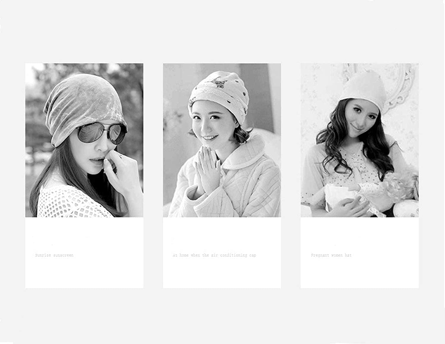 Yuzemumu Lace Beanies Chemo Caps Cancer Skull Cap Knitted Hat for Womens Apparel & Accessories > Clothing Accessories > Headwear Yuzemumu   