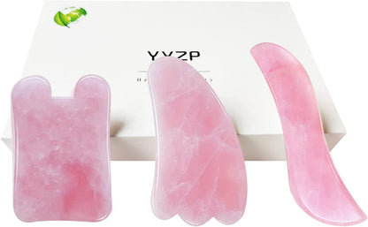 YYZP Gua Sha Facial Tools Amethyst (Scrape off Body Waste and Rejuvenate Skin), Face, Eyes, Neck Scraping of Skin Care Massage(3 Pcs) Health & Beauty > Personal Care > Cosmetics > Cosmetic Tools > Skin Care Tools YYZP   