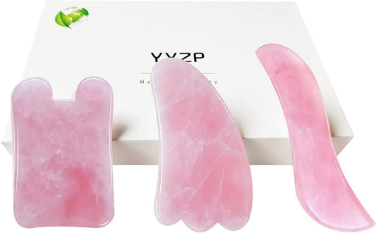 YYZP Gua Sha Facial Tools Amethyst (Scrape off Body Waste and Rejuvenate Skin), Face, Eyes, Neck Scraping of Skin Care Massage(3 Pcs) Health & Beauty > Personal Care > Cosmetics > Cosmetic Tools > Skin Care Tools YYZP   