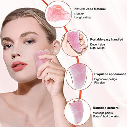 YYZP Gua Sha Facial Tools Amethyst (Scrape off Body Waste and Rejuvenate Skin), Face, Eyes, Neck Scraping of Skin Care Massage(3 Pcs) Health & Beauty > Personal Care > Cosmetics > Cosmetic Tools > Skin Care Tools YYZP   