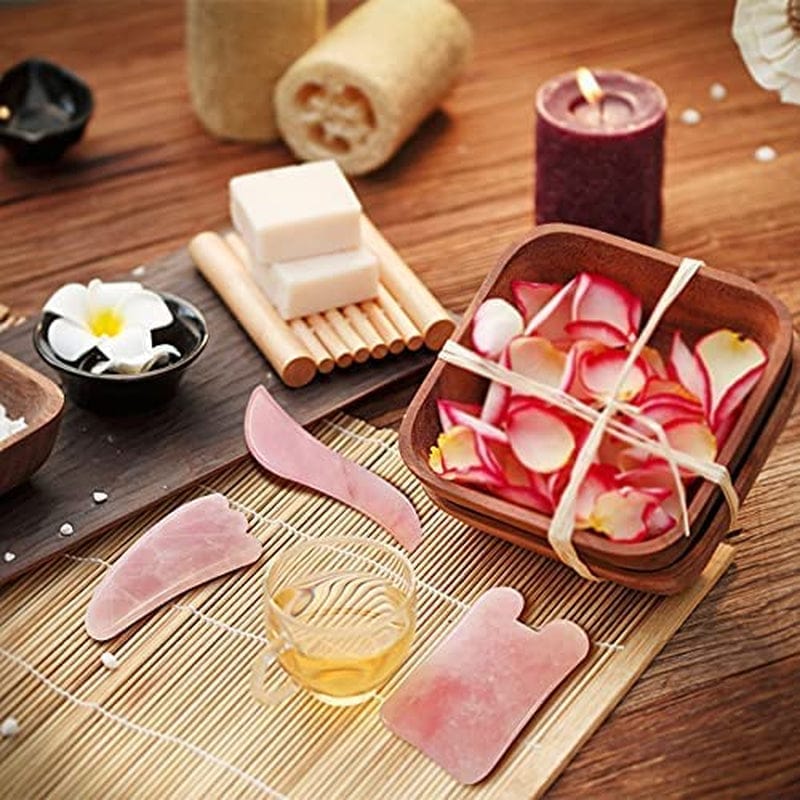 YYZP Gua Sha Facial Tools Amethyst (Scrape off Body Waste and Rejuvenate Skin), Face, Eyes, Neck Scraping of Skin Care Massage(3 Pcs) Health & Beauty > Personal Care > Cosmetics > Cosmetic Tools > Skin Care Tools YYZP   