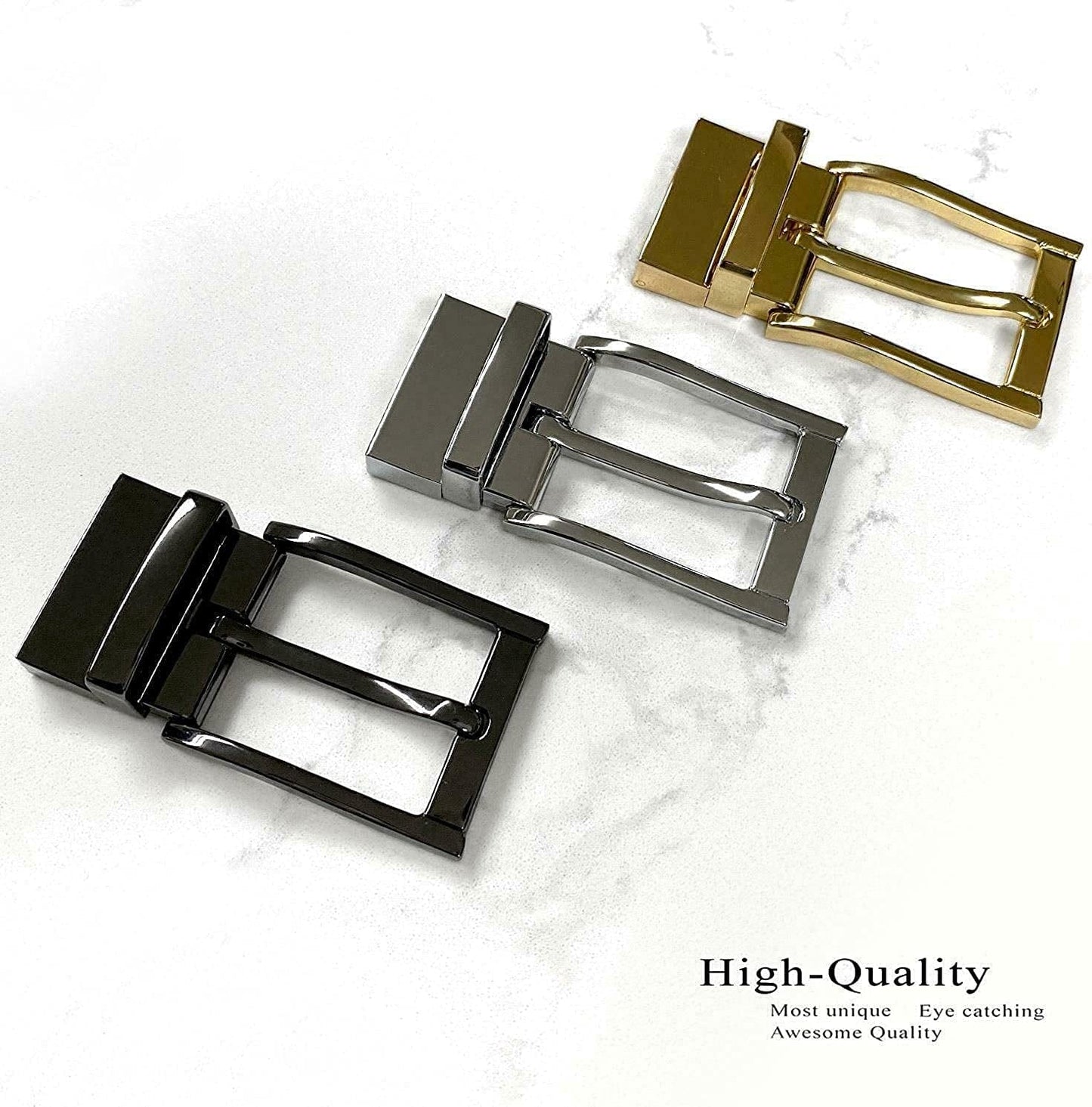 Z32278R Simple Classic Polished Reversible Belt Buckle Fits 1-1/4" Wide Belt Strap Apparel & Accessories > Clothing Accessories > Belt Buckles Belts.com   