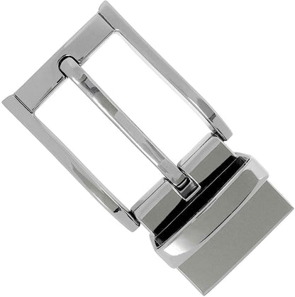 Z32278R Simple Classic Polished Reversible Belt Buckle Fits 1-1/4" Wide Belt Strap Apparel & Accessories > Clothing Accessories > Belt Buckles Belts.com Silver-clamp  