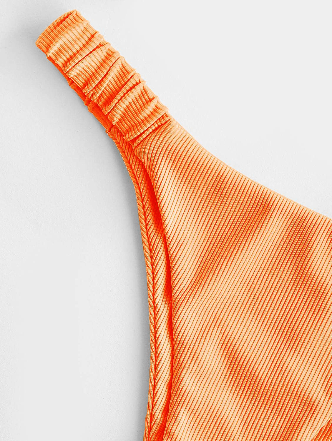 ZAFUL Women 2 Pieces Swimsuit with Elastic Straps, Ribbed Low Waisted Sexy Thong Bikini Bathing Suit Apparel & Accessories > Clothing > Swimwear Kylie Max   