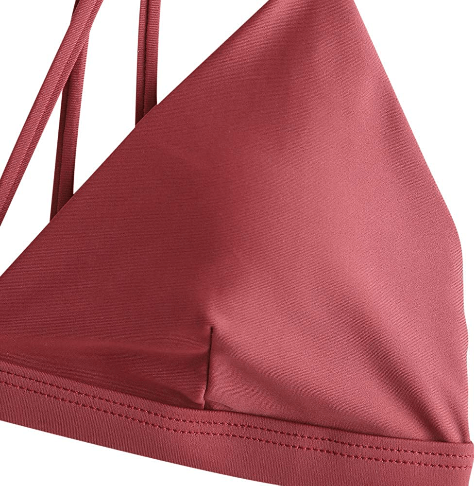ZAFUL Women's Leaf Print Bathing Suits Adjustable Straps Bikini Set Apparel & Accessories > Clothing > Swimwear ZAFUL   