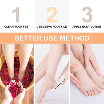 Zeeva Chrome Plated Glass Foot File, Foot Care Pedicure Tool, Hard Skin Cuticle Remover Scrubber, Great for Dead Skin Removal, Cracking, Used on Both Wet and Dry Feet Health & Beauty > Personal Care > Foot Care Zeeva   
