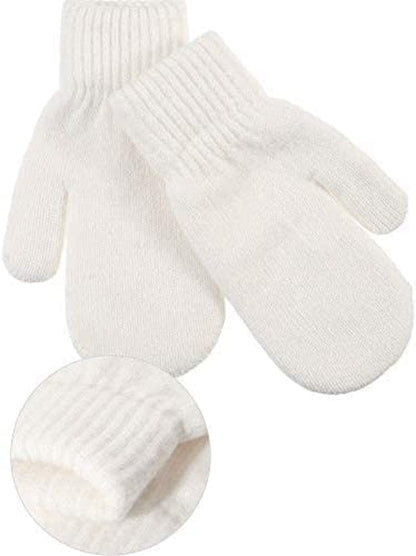Zhehao Women Knitted Mittens Winter Warm Gloves Solid Color Hand Warmer for Indoor Outdoor Activities Apparel & Accessories > Clothing Accessories > Gloves & Mittens Zhehao   