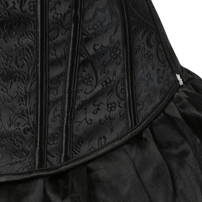 Zhitunemi Women'S Gothic Jacquard Shoulder Straps Tank Overbust Corset Bustiers Apparel & Accessories > Clothing > Underwear & Socks > Lingerie Zhitunemi   