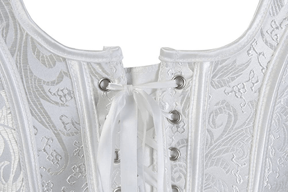 Zhitunemi Women'S Gothic Jacquard Shoulder Straps Tank Overbust Corset Bustiers Apparel & Accessories > Clothing > Underwear & Socks > Lingerie Zhitunemi   