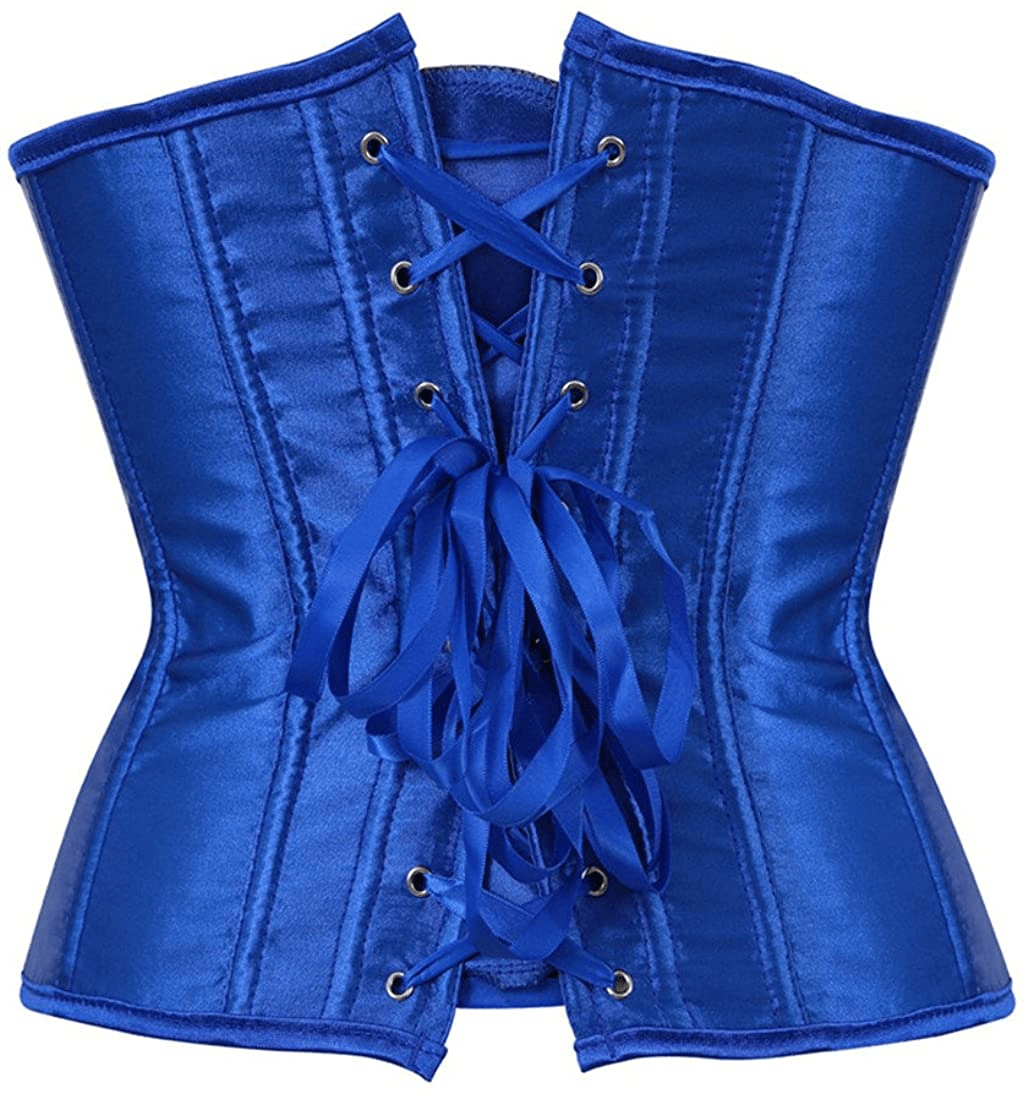 Zhitunemi Women'S Satin Underbust Corset Bustier Waist Training Cincher plus Size Corsets Apparel & Accessories > Clothing > Underwear & Socks > Lingerie Zhitunemi   