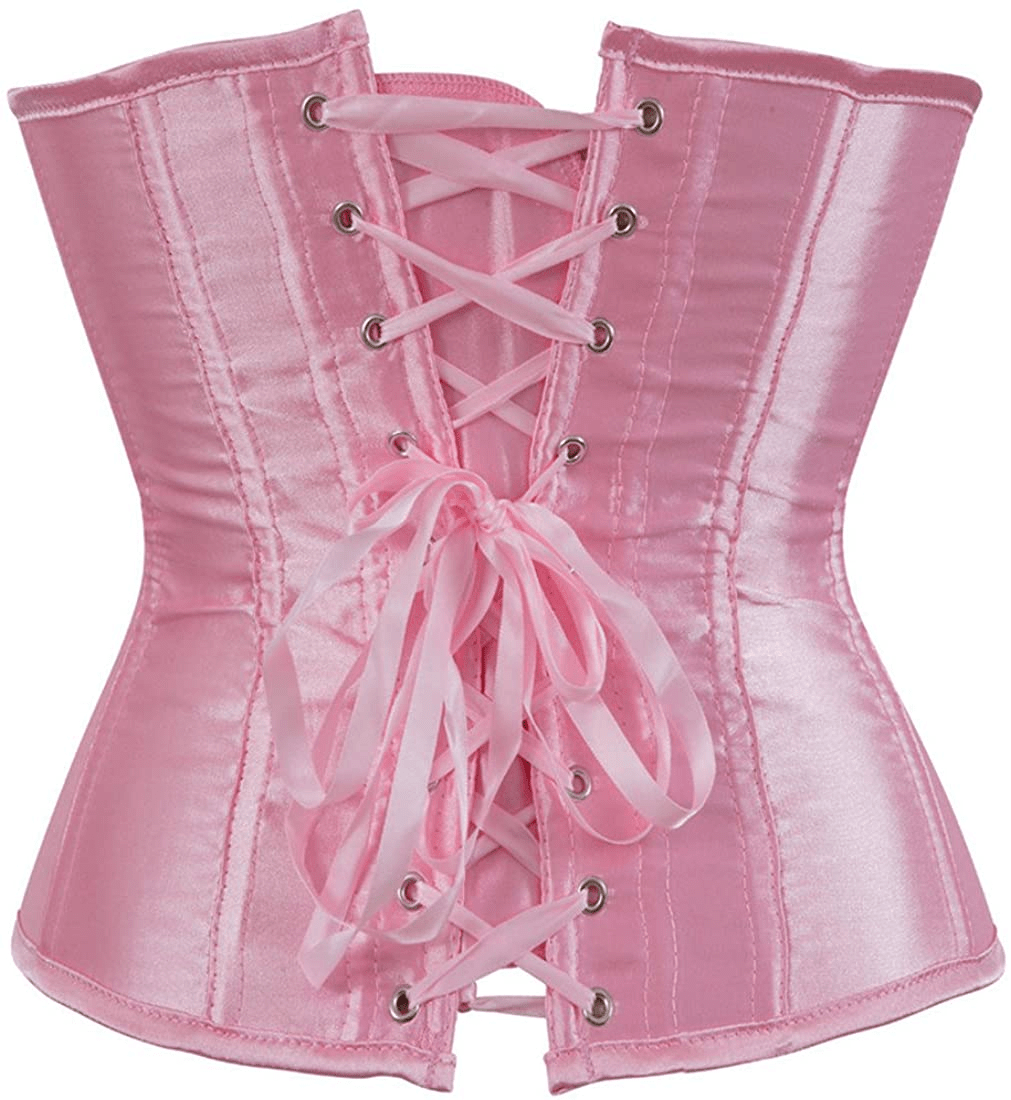 Zhitunemi Women'S Satin Underbust Corset Bustier Waist Training Cincher plus Size Corsets Apparel & Accessories > Clothing > Underwear & Socks > Lingerie Zhitunemi   