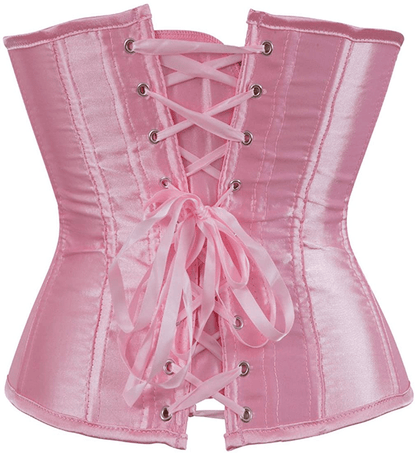 Zhitunemi Women'S Satin Underbust Corset Bustier Waist Training Cincher plus Size Corsets Apparel & Accessories > Clothing > Underwear & Socks > Lingerie Zhitunemi   