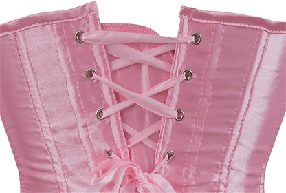 Zhitunemi Women'S Satin Underbust Corset Bustier Waist Training Cincher plus Size Corsets Apparel & Accessories > Clothing > Underwear & Socks > Lingerie Zhitunemi   