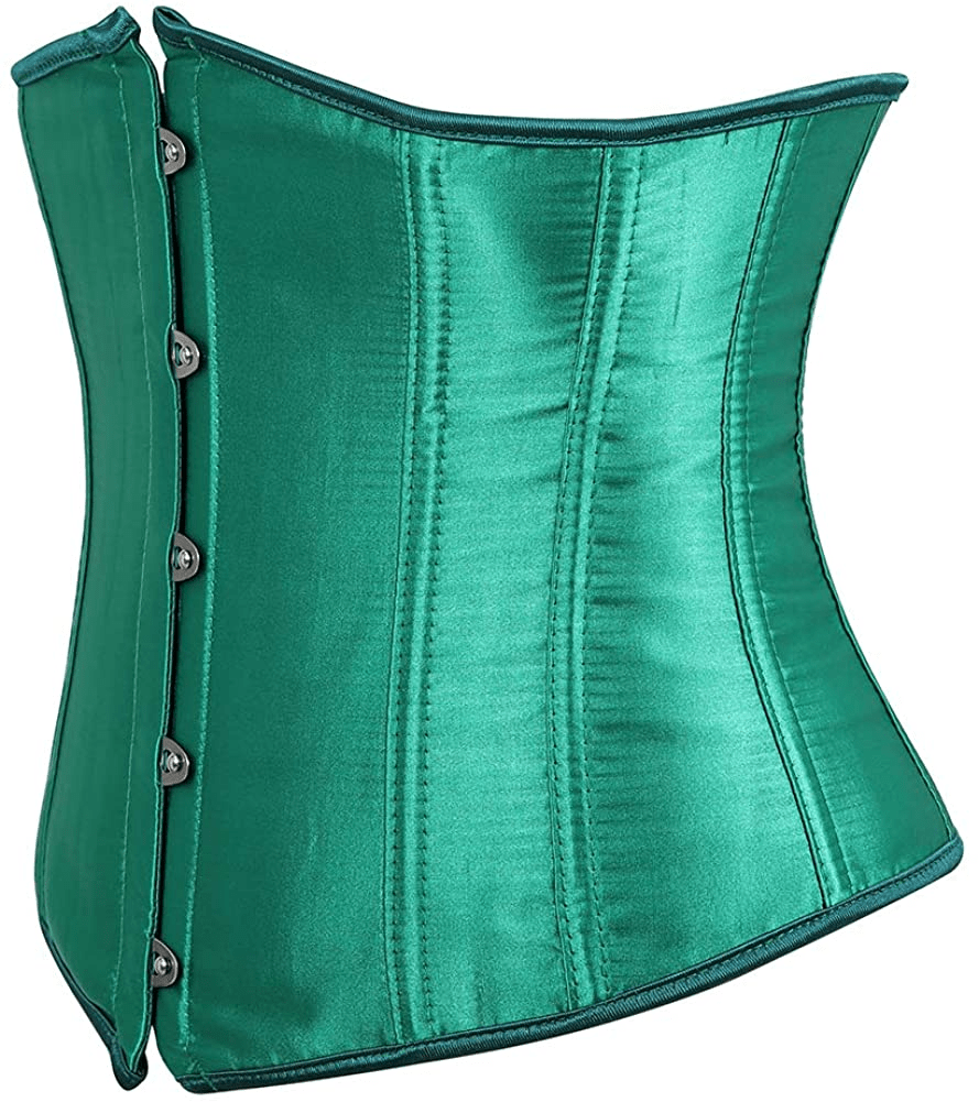 Zhitunemi Women'S Satin Underbust Corset Bustier Waist Training Cincher plus Size Corsets Apparel & Accessories > Clothing > Underwear & Socks > Lingerie Zhitunemi   