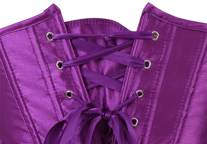 Zhitunemi Women'S Satin Underbust Corset Bustier Waist Training Cincher plus Size Corsets Apparel & Accessories > Clothing > Underwear & Socks > Lingerie Zhitunemi   