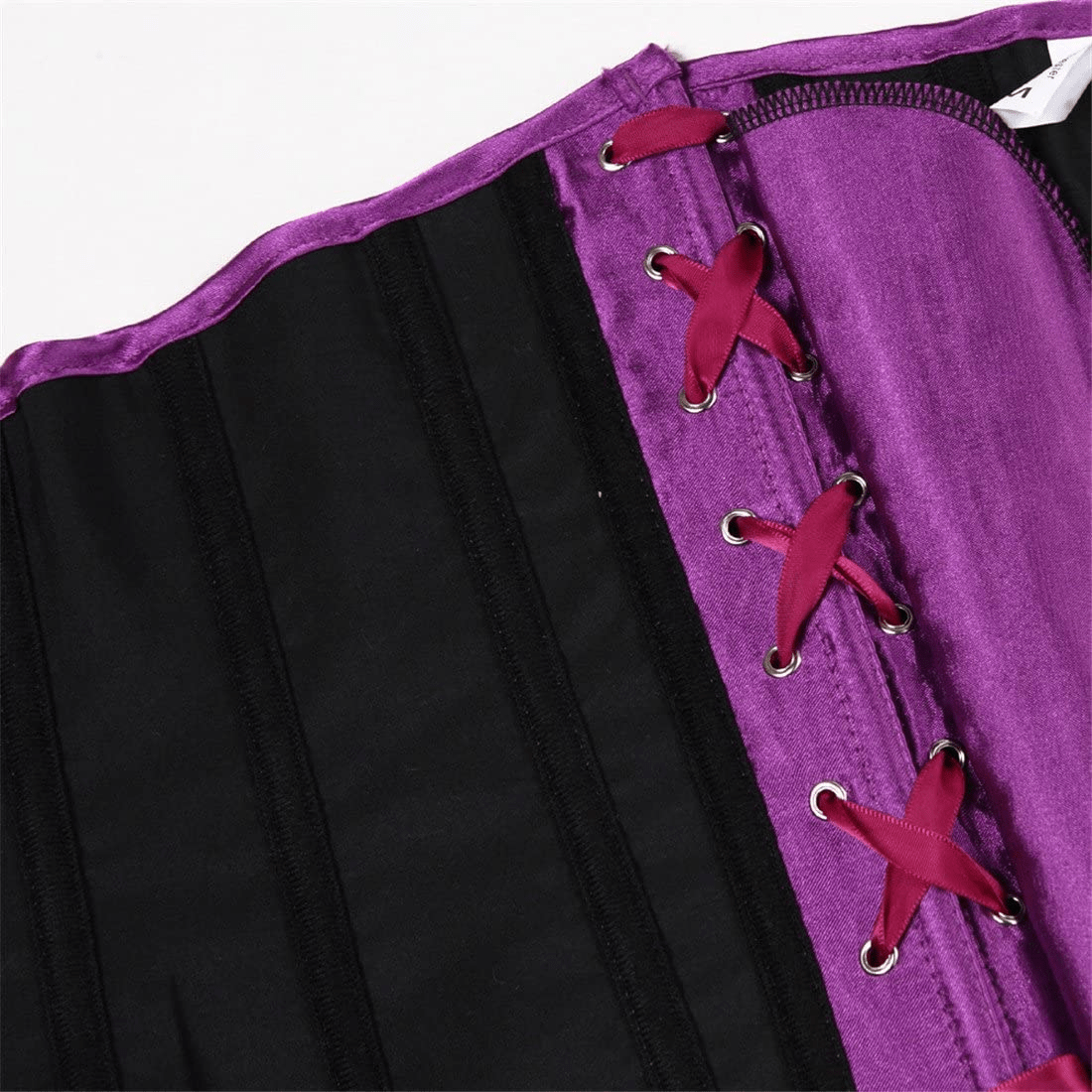 Zhitunemi Women'S Satin Underbust Corset Bustier Waist Training Cincher plus Size Corsets Apparel & Accessories > Clothing > Underwear & Socks > Lingerie Zhitunemi   