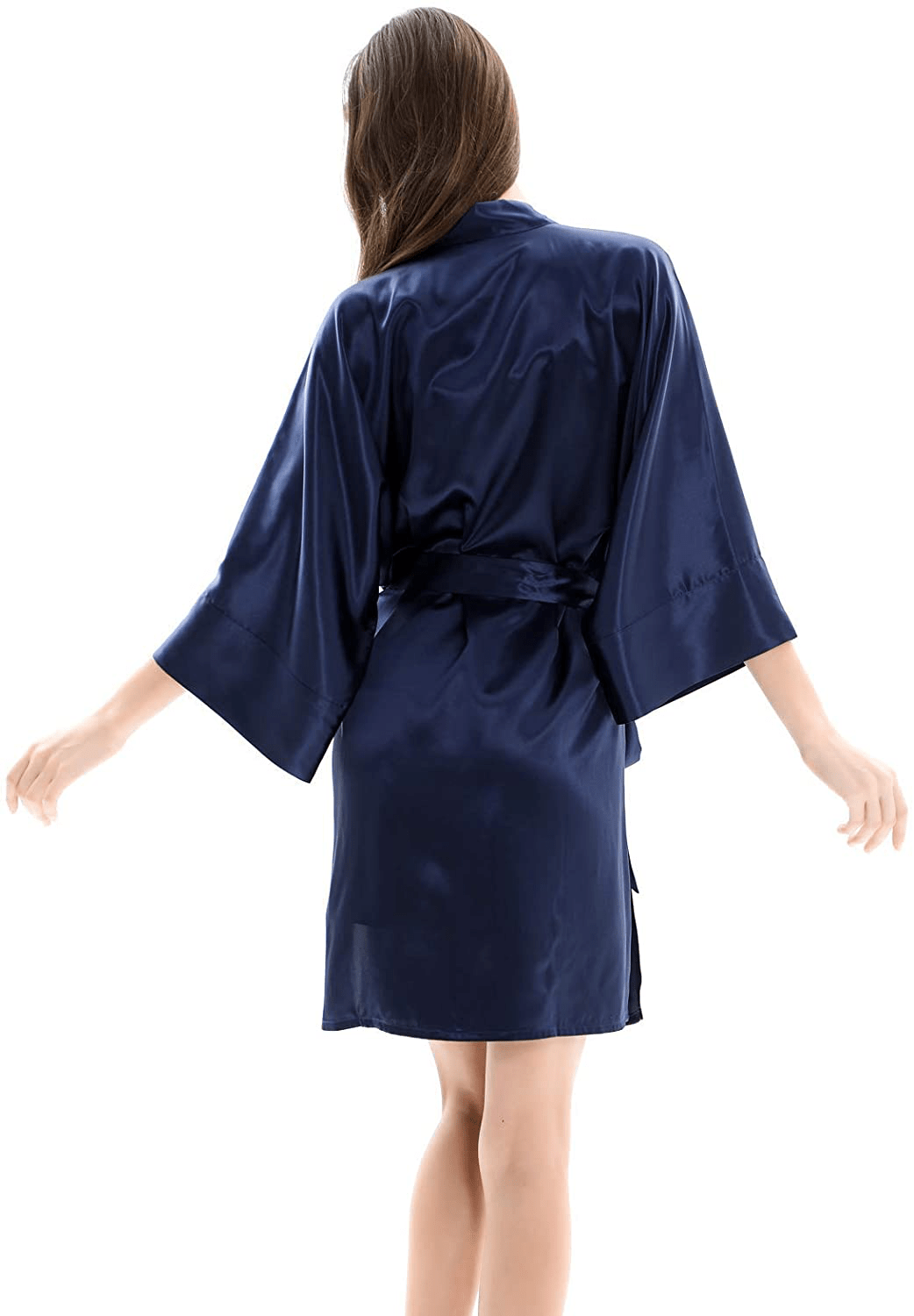 ZIMASILK 22 Momme 100% Pure Mulberry Silk Robe for Women, Pure Color Long Kimono Bathrobes Soft Nightgown Apparel & Accessories > Clothing > Sleepwear & Loungewear > Robes ZIMASILK   