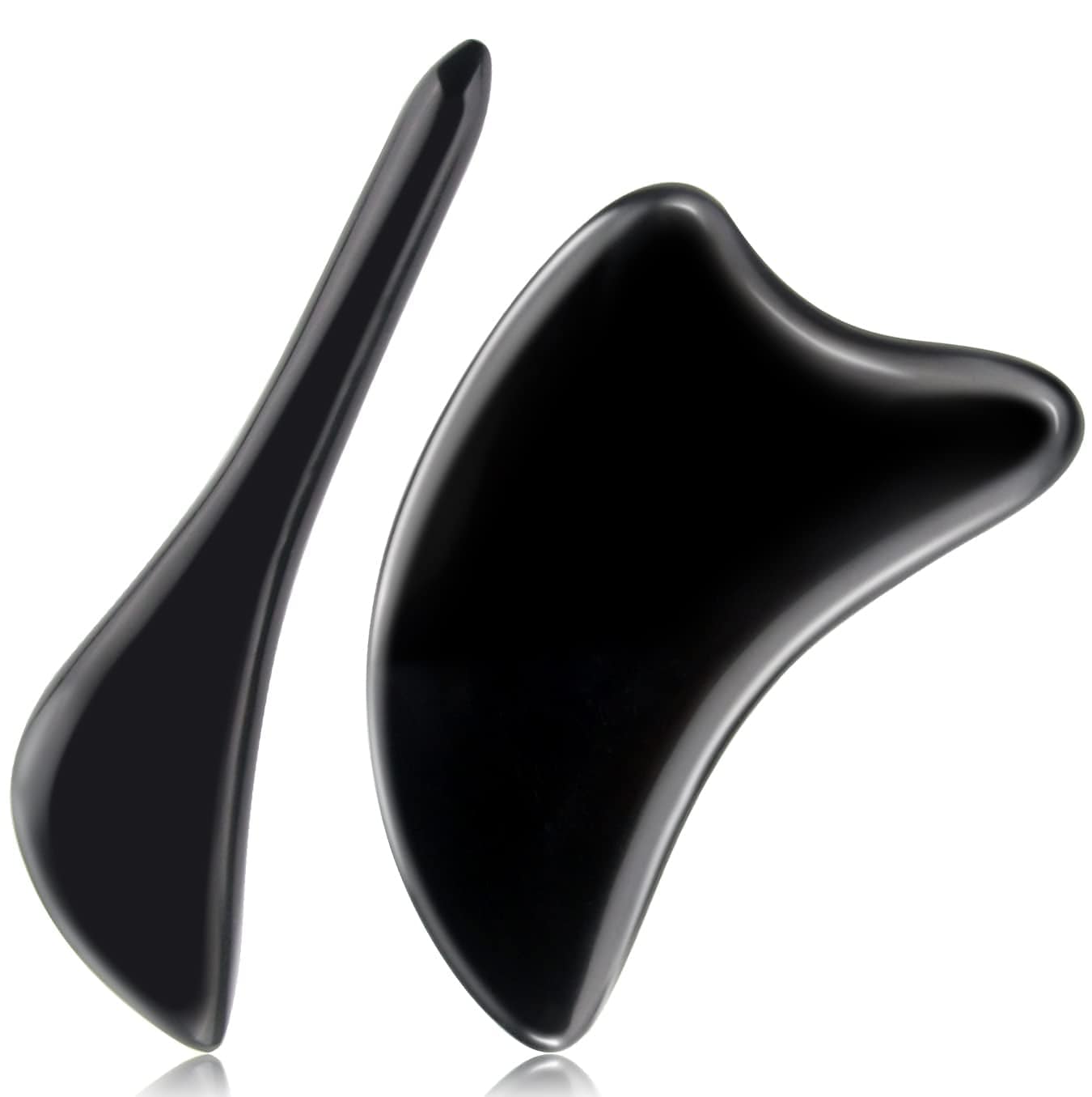 ZIZZON Bian Stone Gua Sha Set Facial Tools Scraping Massage Tool for Face Eye Neck Natural Beauty Anti-Aging Skin Care Tools Body Muscle Relaxing Relieve Wrinkles Health & Beauty > Personal Care > Cosmetics > Cosmetic Tools > Skin Care Tools ZIZZON   