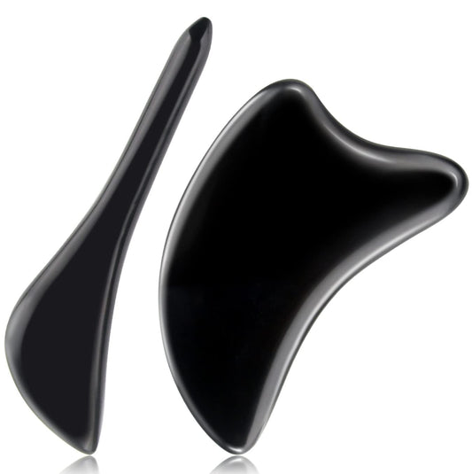 ZIZZON Bian Stone Gua Sha Set Facial Tools Scraping Massage Tool for Face Eye Neck Natural Beauty Anti-Aging Skin Care Tools Body Muscle Relaxing Relieve Wrinkles Health & Beauty > Personal Care > Cosmetics > Cosmetic Tools > Skin Care Tools ZIZZON   