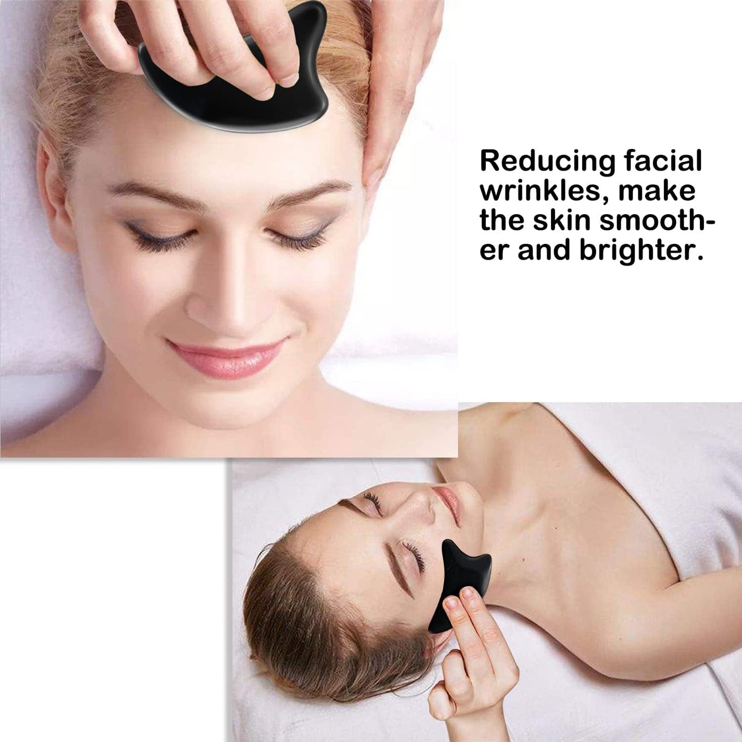 ZIZZON Bian Stone Gua Sha Set Facial Tools Scraping Massage Tool for Face Eye Neck Natural Beauty Anti-Aging Skin Care Tools Body Muscle Relaxing Relieve Wrinkles Health & Beauty > Personal Care > Cosmetics > Cosmetic Tools > Skin Care Tools ZIZZON   