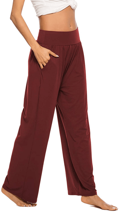 ZJCT Womens Yoga Sweatpants Comfy Loose Casual Wide Leg Lounge Joggers Pants with Pockets Apparel & Accessories > Clothing > Activewear Kylie Max   