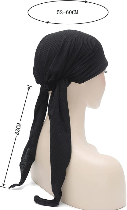 ZLYC Chemo Headwear Pre Tied Head Scarf Headwraps Lightweight Turban Beanie Cap for Women Apparel & Accessories > Clothing Accessories > Headwear ZLYC   