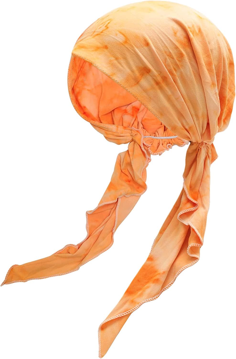 ZLYC Chemo Headwear Pre Tied Head Scarf Headwraps Lightweight Turban Beanie Cap for Women Apparel & Accessories > Clothing Accessories > Headwear ZLYC Tie Dye Orange  