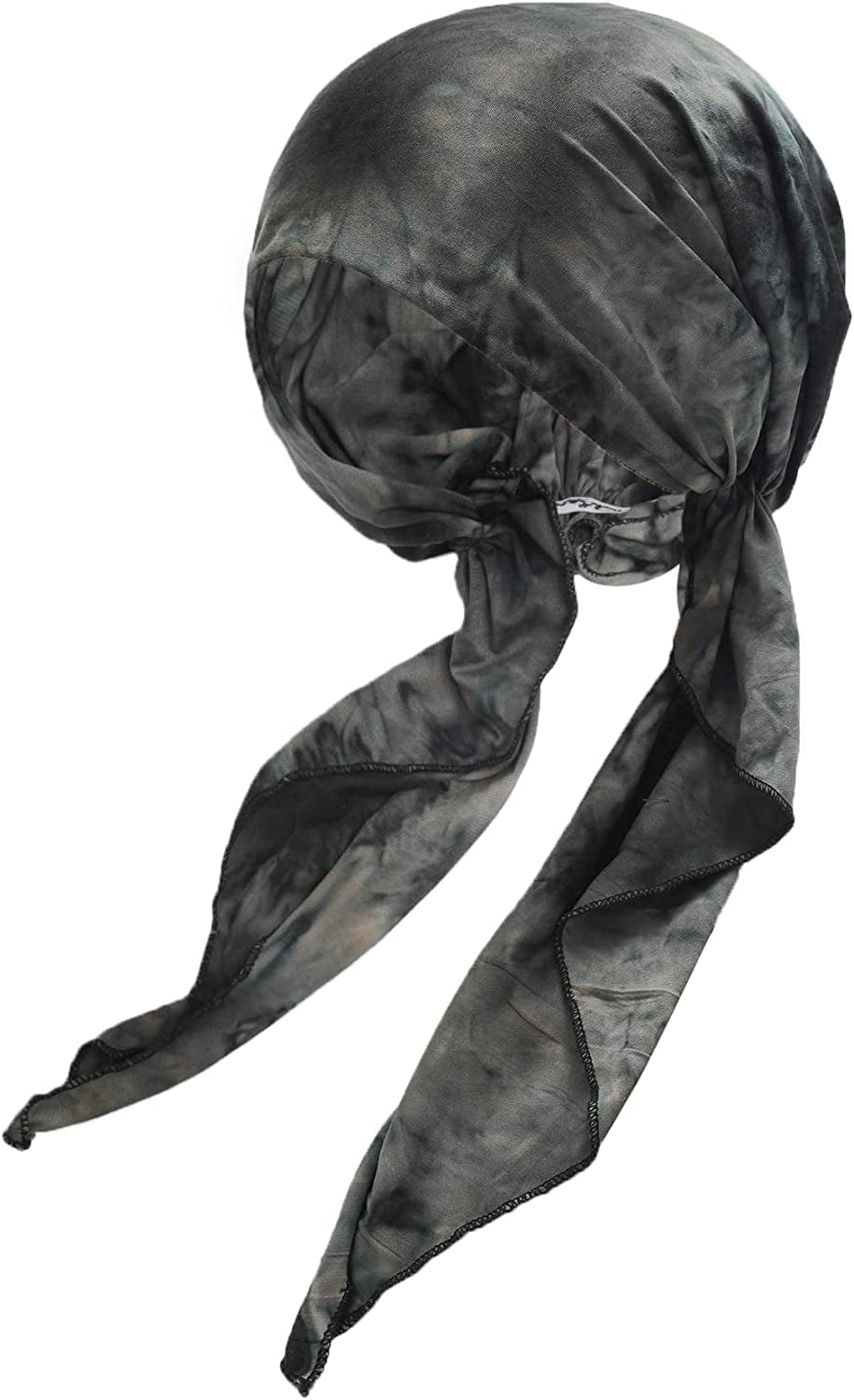 ZLYC Chemo Headwear Pre Tied Head Scarf Headwraps Lightweight Turban Beanie Cap for Women Apparel & Accessories > Clothing Accessories > Headwear ZLYC Tie Dye Gray  