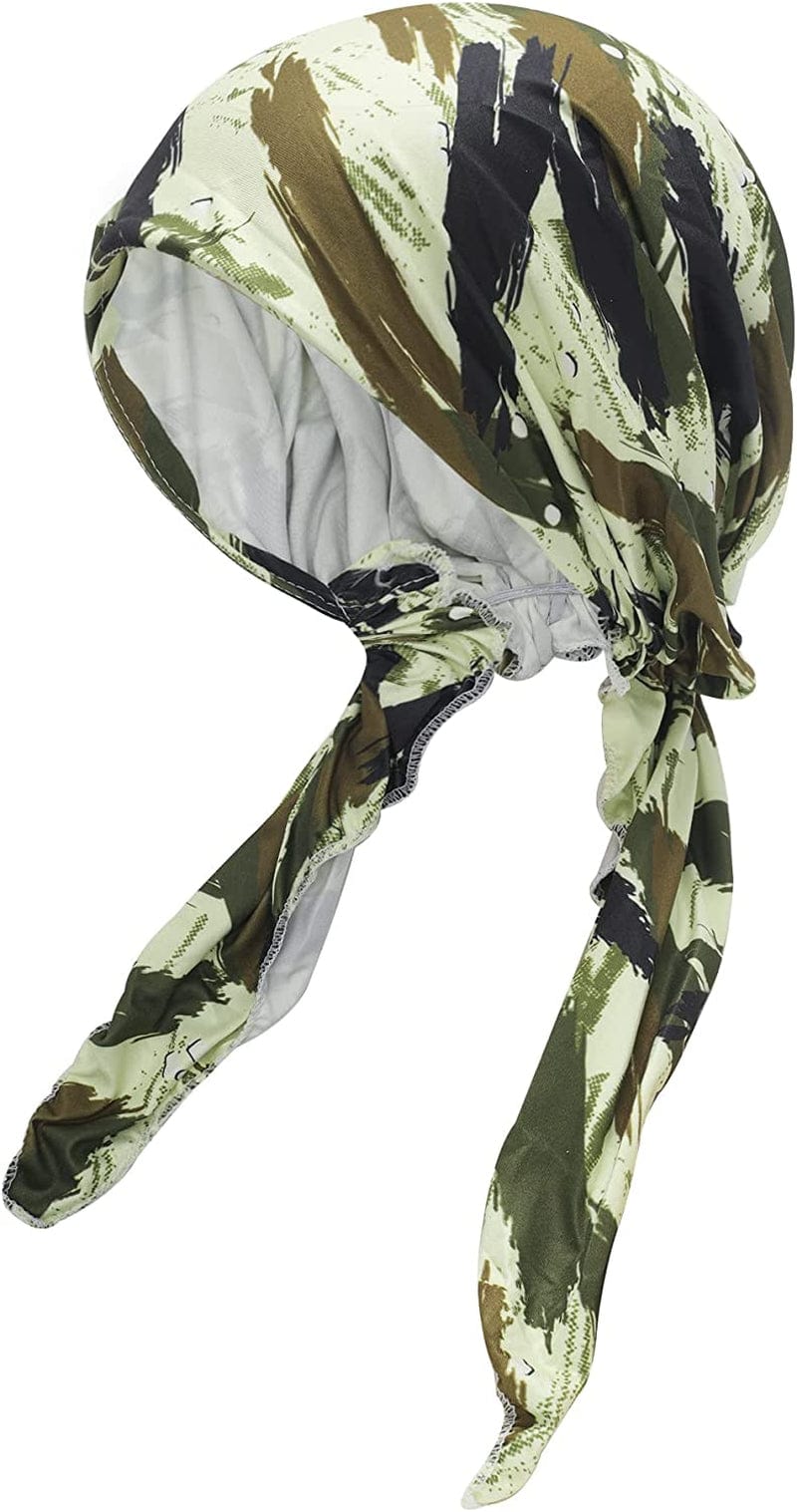 ZLYC Chemo Headwear Pre Tied Head Scarf Headwraps Lightweight Turban Beanie Cap for Women Apparel & Accessories > Clothing Accessories > Headwear ZLYC Camo Green  