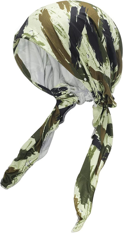 ZLYC Chemo Headwear Pre Tied Head Scarf Headwraps Lightweight Turban Beanie Cap for Women Apparel & Accessories > Clothing Accessories > Headwear ZLYC Camo Green  