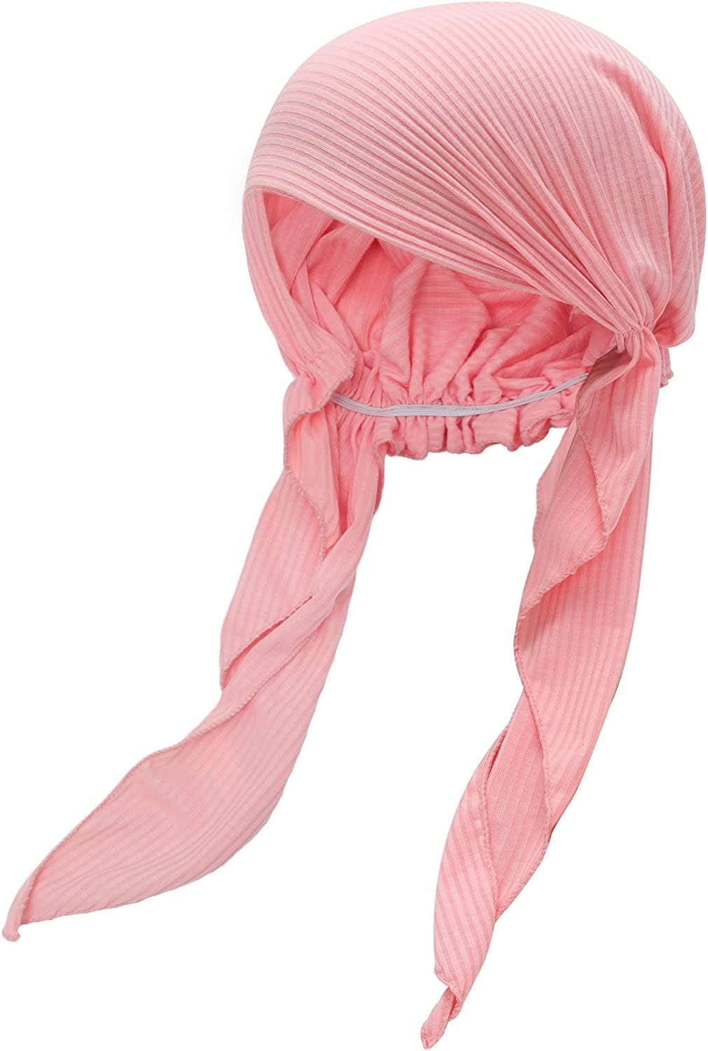 ZLYC Chemo Headwear Pre Tied Head Scarf Headwraps Lightweight Turban Beanie Cap for Women Apparel & Accessories > Clothing Accessories > Headwear ZLYC Solid Pink  