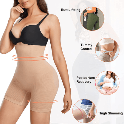 ZOPEUSI Waist Trainer for Women Shapewear Thigh Slimmer Hi-Waist Tummy Control Panties Seamless Body Shaper Shorts Apparel & Accessories > Clothing > Underwear & Socks > Shapewear ZOPEUSI   