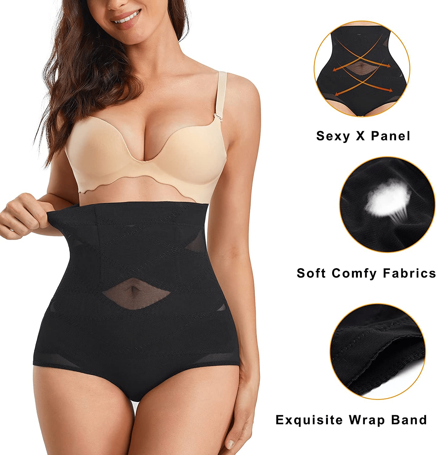 ZOPEUSI Women Butt Lifter Shapewear High Waist Trainer Tummy Control Panty Slim Body Shaper Apparel & Accessories > Clothing > Underwear & Socks > Shapewear ZOPEUSI   