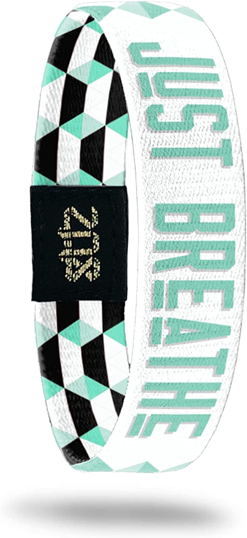 ZOX Inspirational & Motivational Bracelet – Uplifting Reversible Stretch Wristband with Positive Affirmations Made from Recycled Plastic – Encouragement Gifts for Men, Women & Kids Apparel & Accessories > Jewelry > Bracelets ZOX Just Breathe Large 