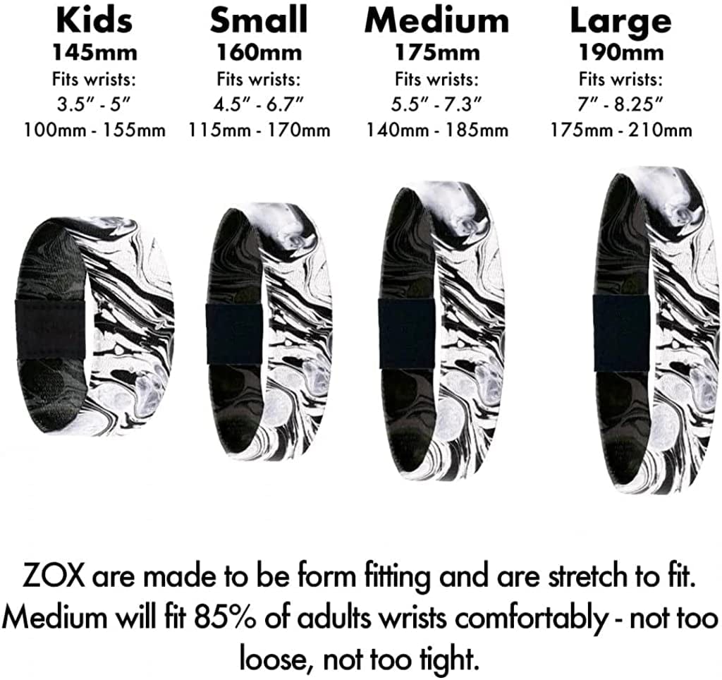ZOX Inspirational & Motivational Bracelet - Uplifting Reversible Stretch Wristband with Positive Affirmations Made from Recycled Plastic – Encouragement Gifts for Men, Women & Kids Apparel & Accessories > Jewelry > Bracelets ZOX   