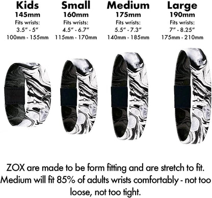 ZOX Inspirational & Motivational Bracelet - Uplifting Reversible Stretch Wristband with Positive Affirmations Made from Recycled Plastic – Encouragement Gifts for Men, Women & Kids Apparel & Accessories > Jewelry > Bracelets ZOX   