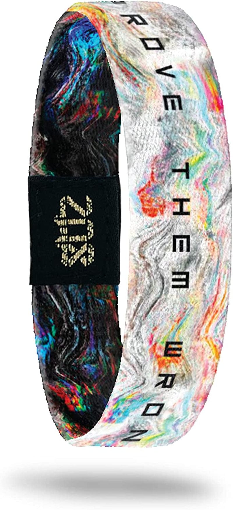 ZOX Inspirational & Motivational Bracelet – Uplifting Reversible Stretch Wristband with Positive Affirmations Made from Recycled Plastic – Encouragement Gifts for Men, Women & Kids - Small Apparel & Accessories > Jewelry > Bracelets ZOX Prove Them Wrong Small 